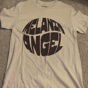 Fashion Nova Cream Melanin Angel Tee